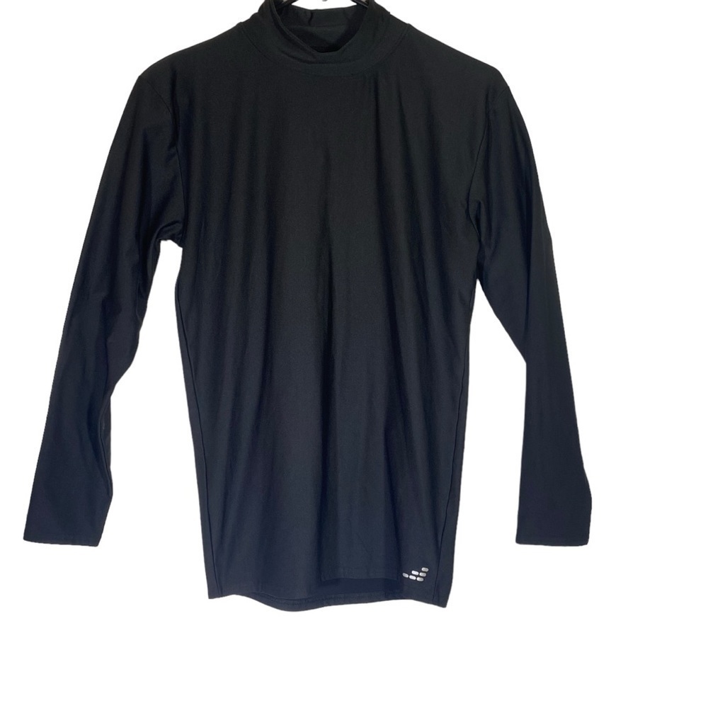 BCG women's size Medium base layer black long sleeve mock neck pull on top